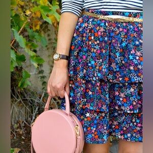 J. Crew tired skirt in kaleidoscope stars, Size 6